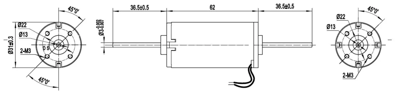 Outline drawing of the HRS-487SH