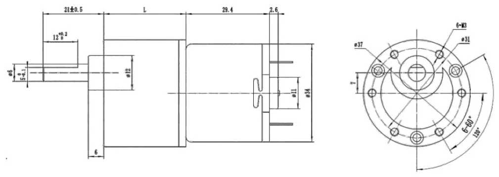 Outline drawing of the HS37ZJSX-510S